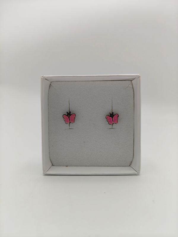 Karma kinderoorbel lichtroze vlindertje