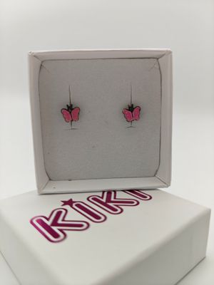 Karma kinderoorbel lichtroze vlindertje