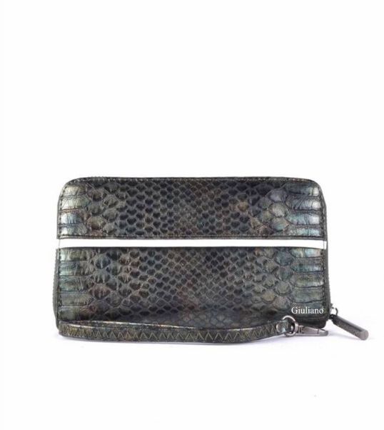 Portemonnee Kroko donkergroen