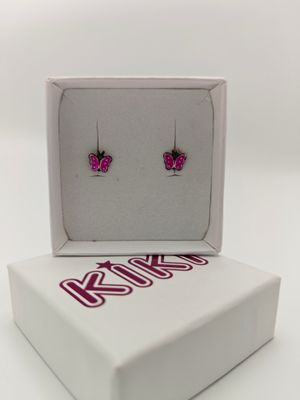 Karma kinderoorbel roze vlindertje