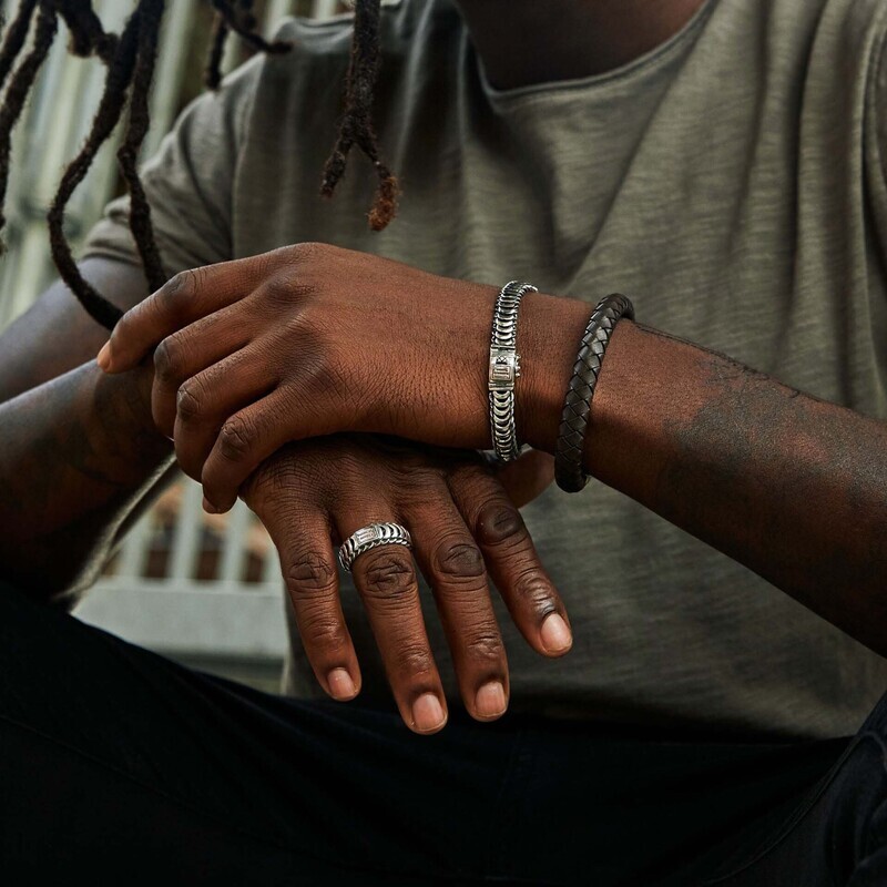 Armband Ben Small Leather Brown Buddha to Buddha