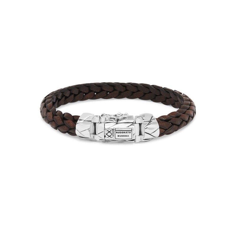 Armband Mangky Small Leather Brown Buddha to Buddha