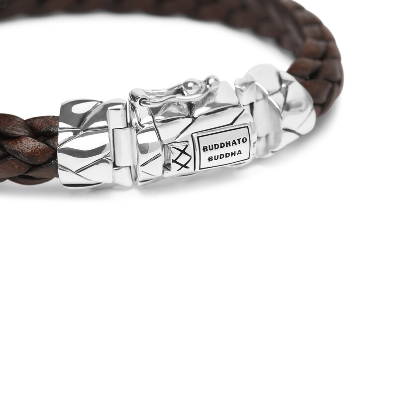 Armband Mangky Small Leather Brown Buddha to Buddha