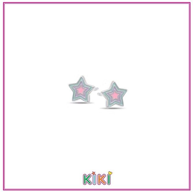 Kiki oorbel ster multi color