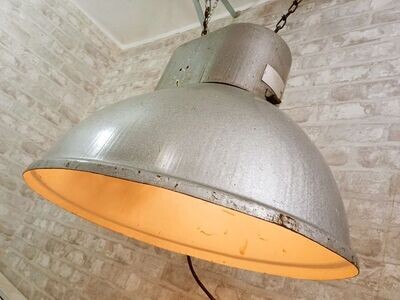 Lampe vintage industrielle avec patine - Look sous-marin