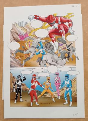 Power Rangers originele pagina - ontspiegeld glas - 1994-1997