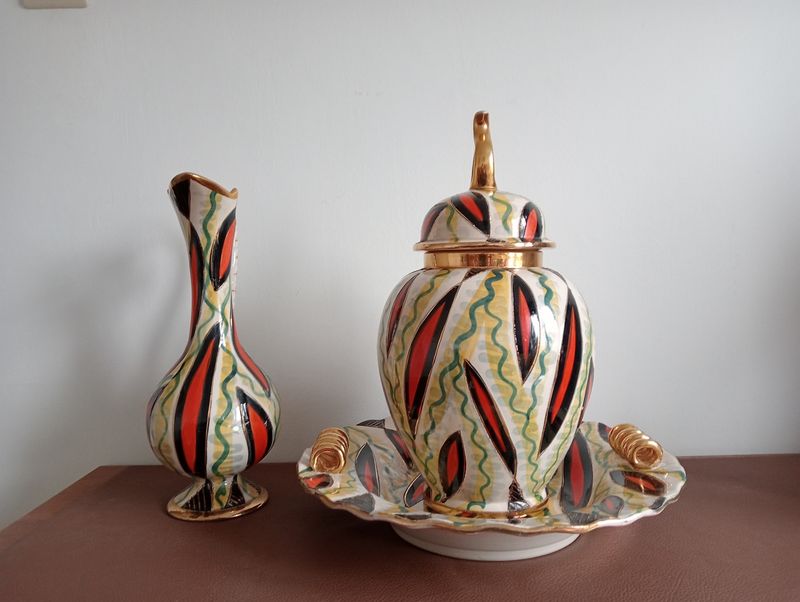 Set van vintage Belgisch Keramiek H.Bequet