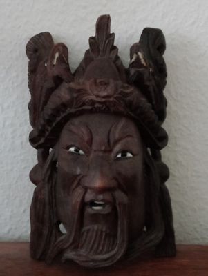 Chinees handgemaakt gezicht expressie Genghis Khan