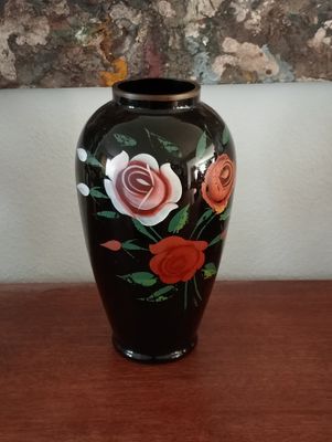 Bloemenvaas - België - 41cm - Handgeschilderd