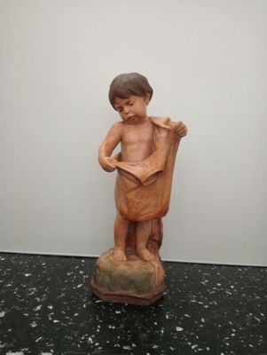 Boy - Antique - Lorenzo Vergnano (1850-1910) - Terracotta