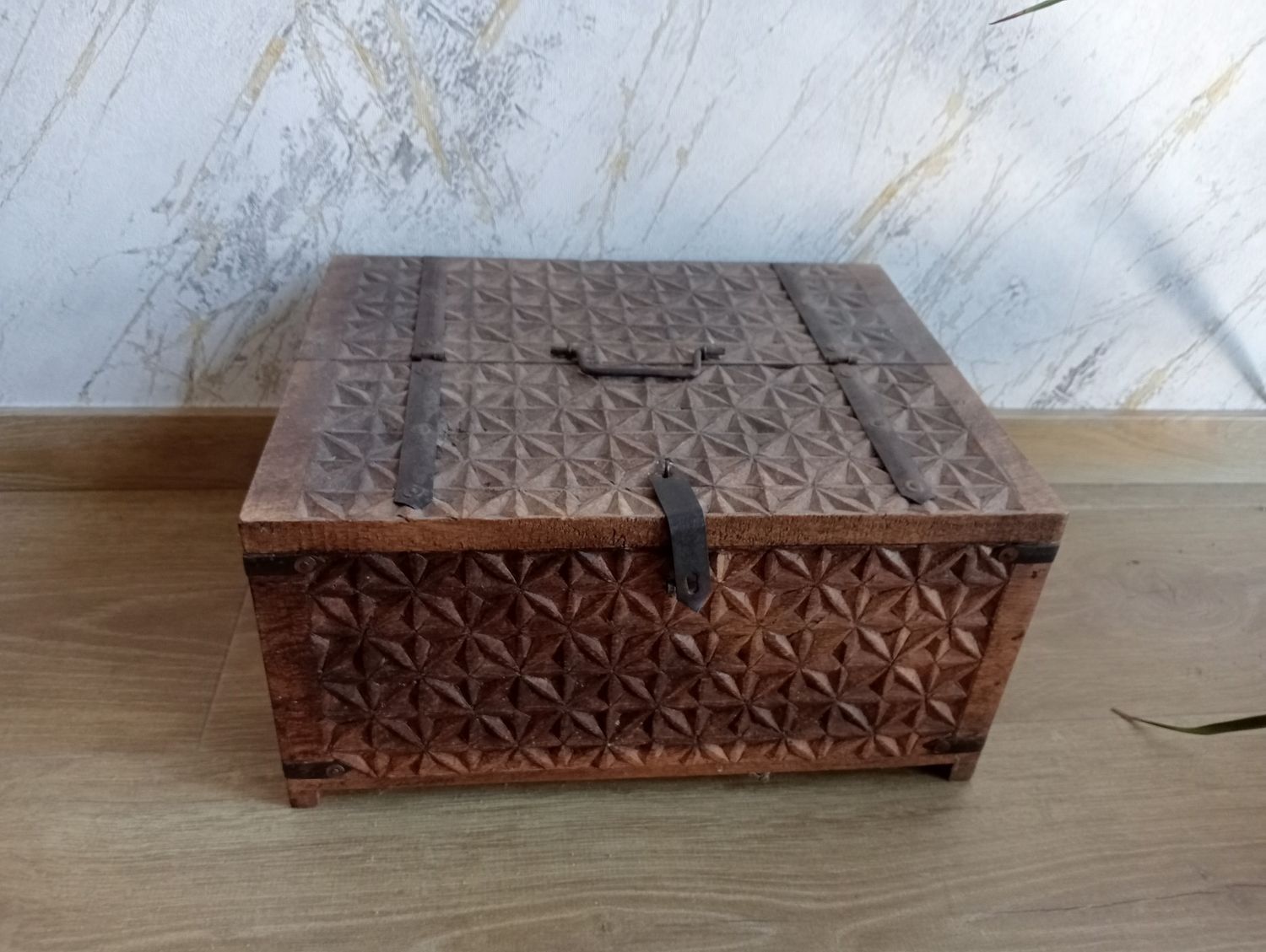 Pitara - Vintage/Antieke koffer - opbergkistje - India