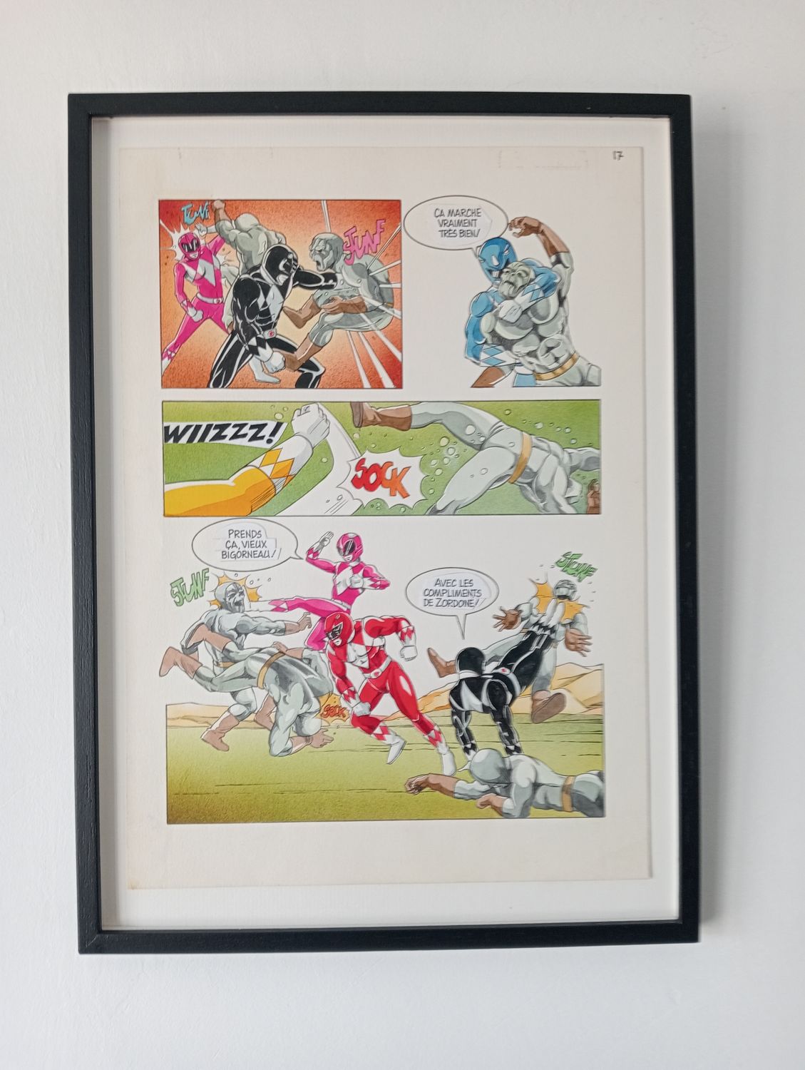 Power Rangers originele pagina - ontspiegeld glas - 1994-1997