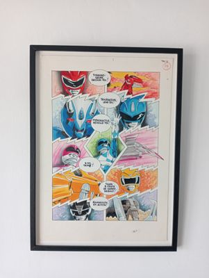 Power Rangers original page - anti-reflective glass - 1994-1997