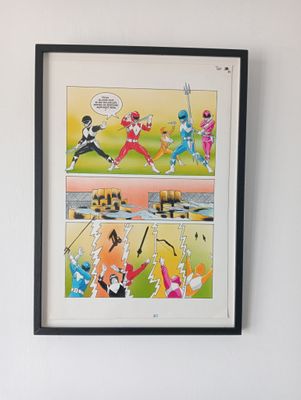 Power Rangers originele pagina - ontspiegeld glas - 1994-1997