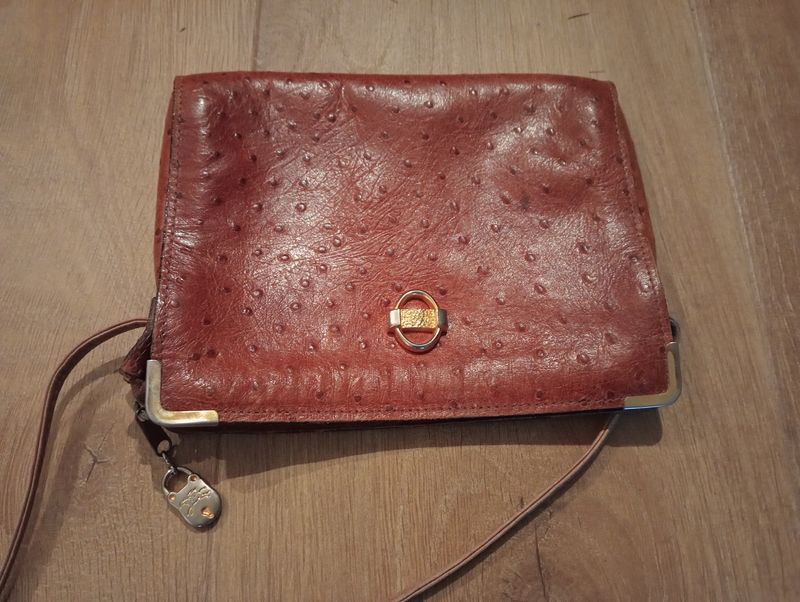 Ostrich leather bag - authentic Ostrich leather bag - authentic