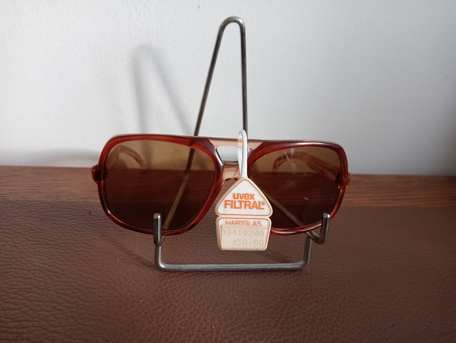 Vintage Uvex-Filtral - Pilotenstijl - Jaren 80 - Orginele verpakking - Donkeroranje