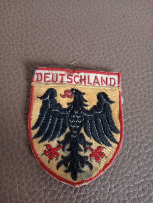 Duitse zwarte adelaar wapenschild borduur badge