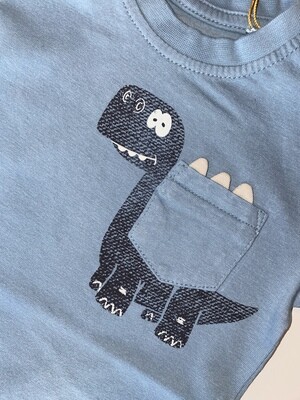 Longsleeve Dino Luxe Blauw