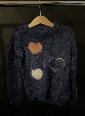 Pull Hartjes Marineblauw