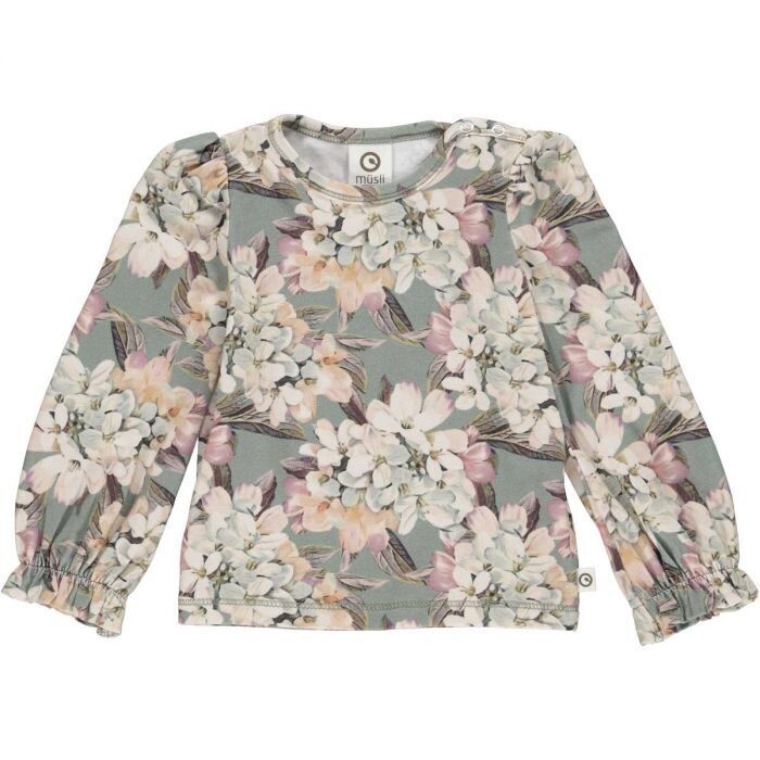 Hydrangeas longsleeve Buttercream