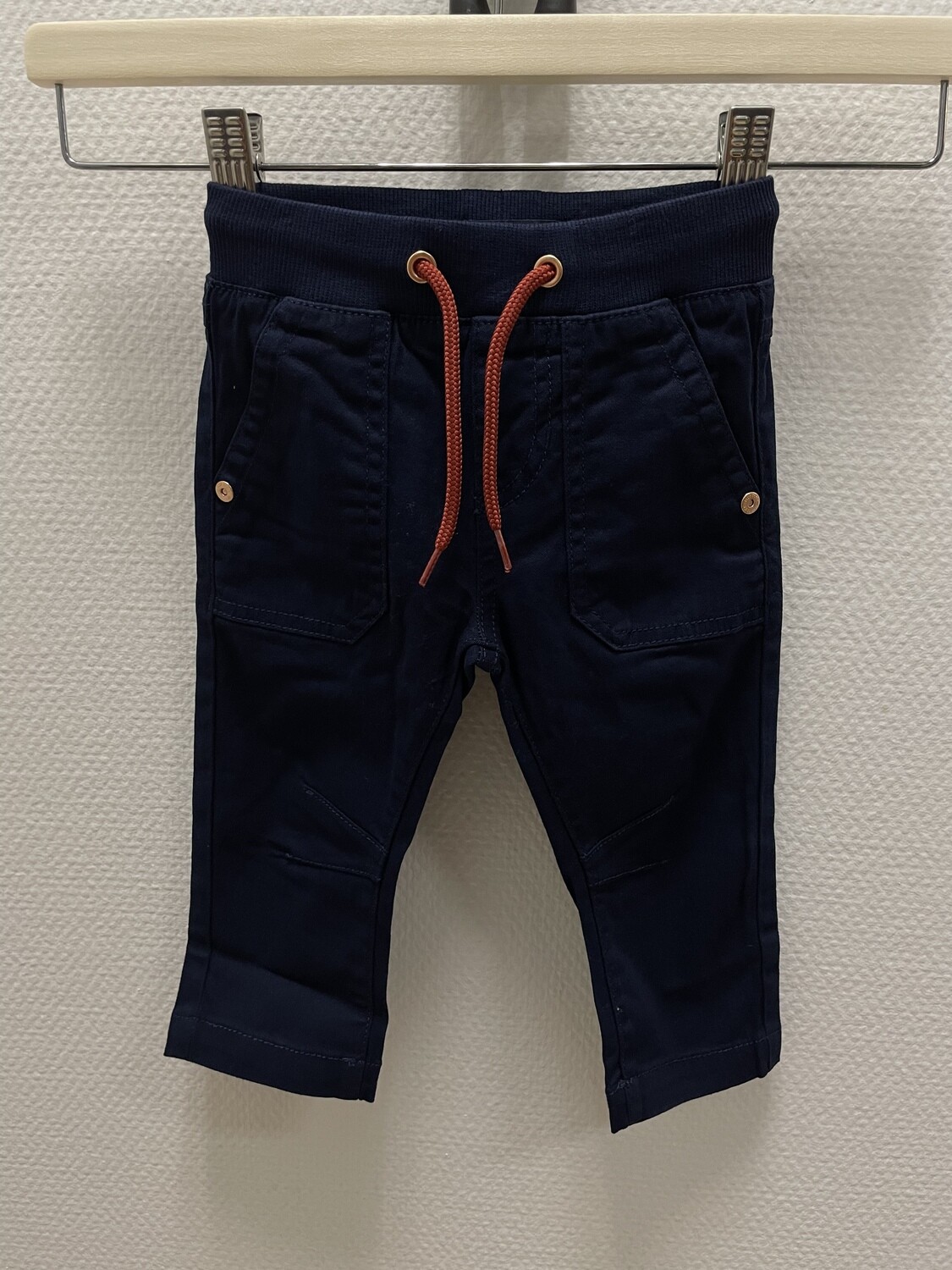 Broek Oranje Koordje Donkerblauw