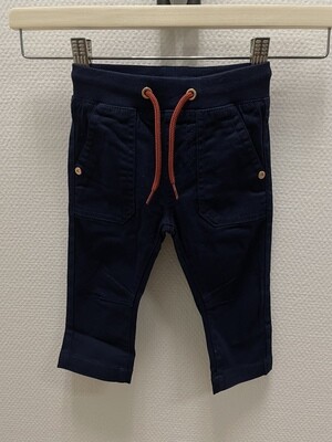 Broek Oranje Koordje Donkerblauw