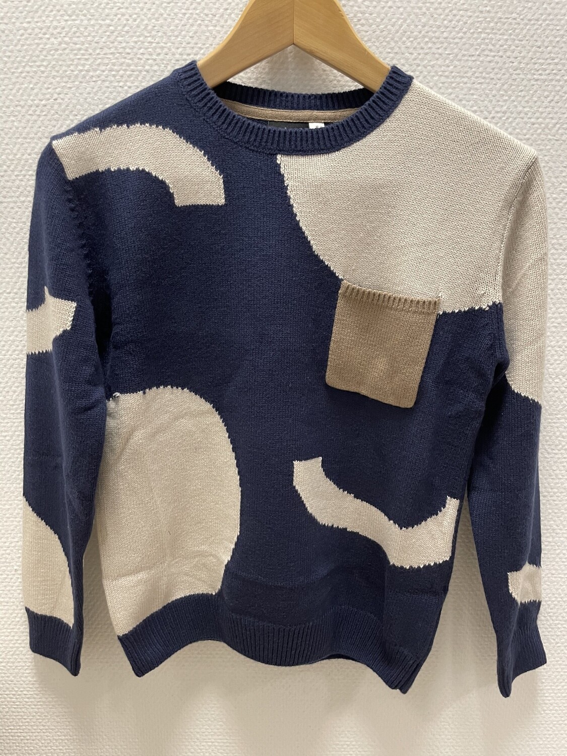 Pull Blauw/Beige Sarabanda