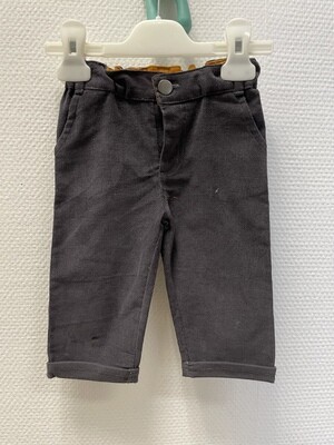 Fluweel broek Grijs/oker