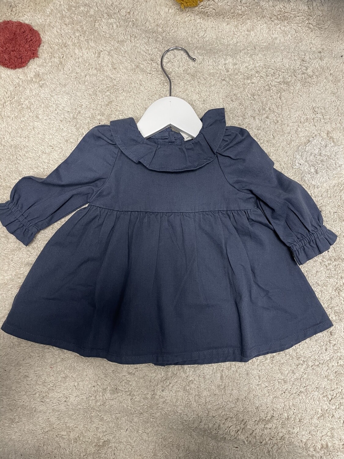 Twill Dress Baby Indigo