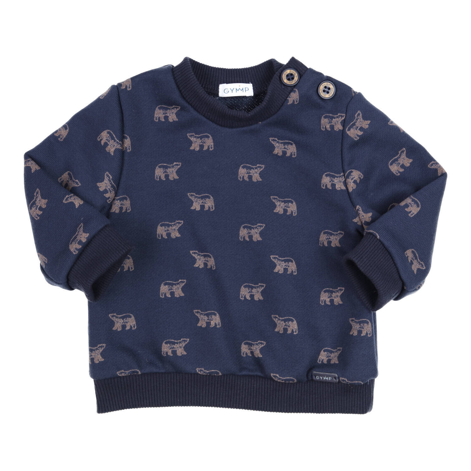 Sweater Beanie Navy/brown