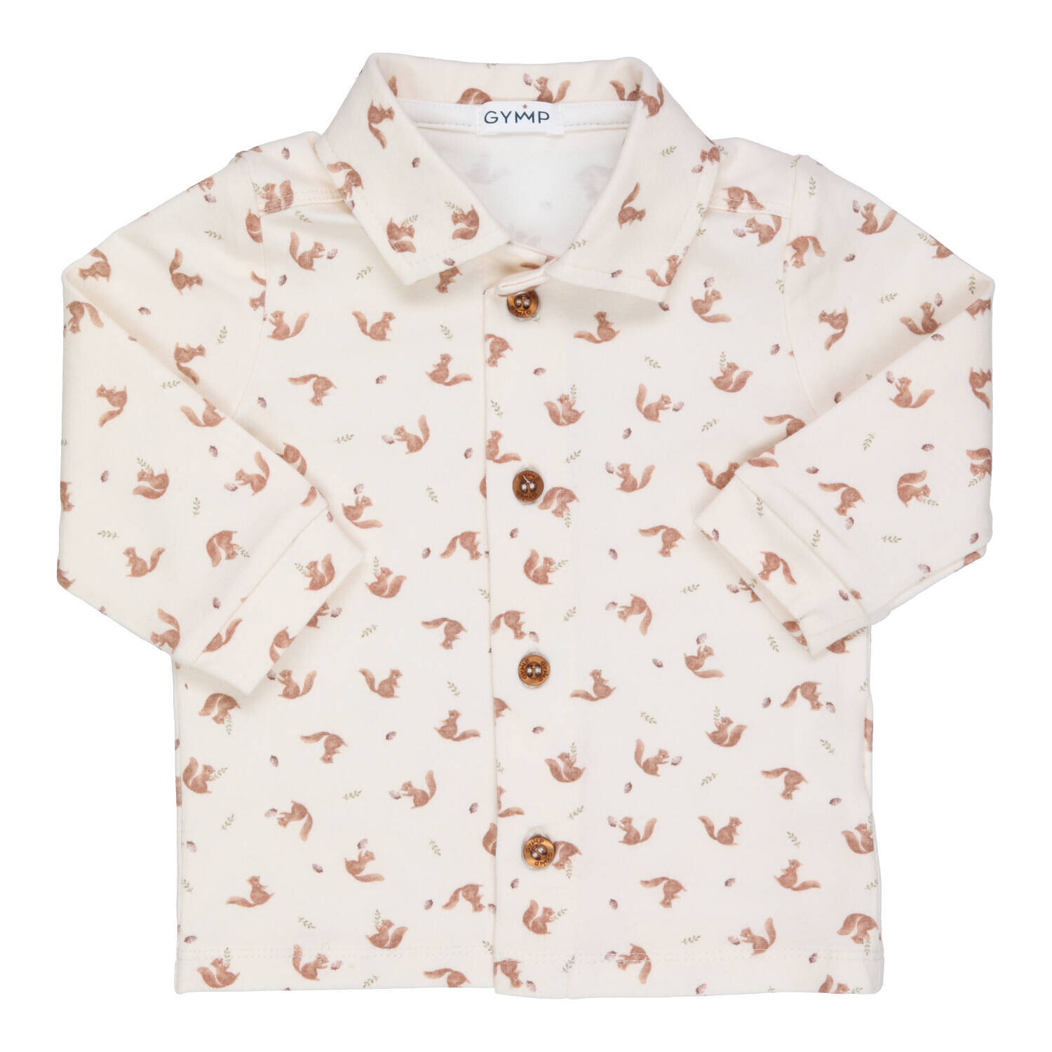 Shirt Doppie off white/brown