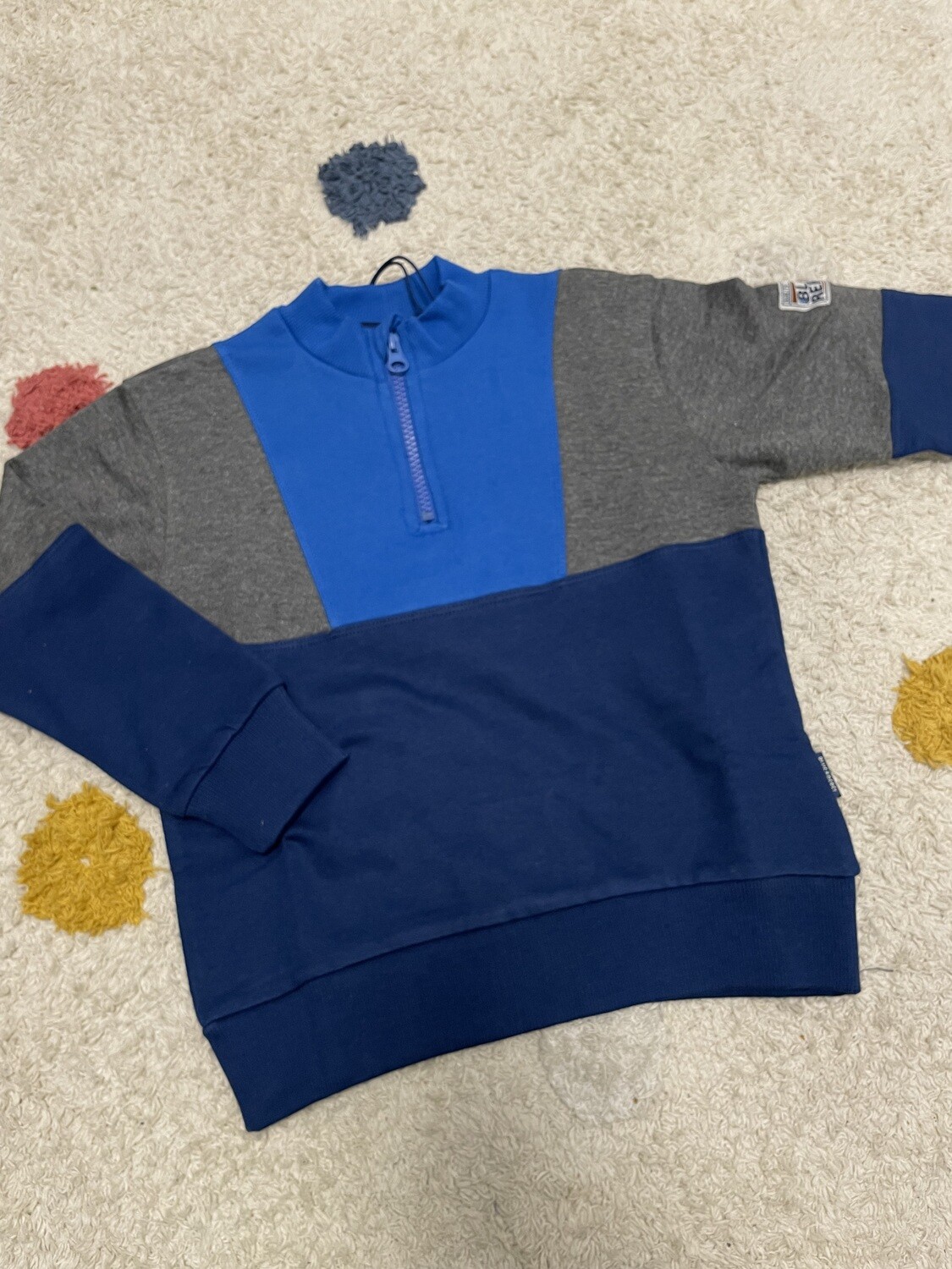 Sweater rits Harlow blue rebel