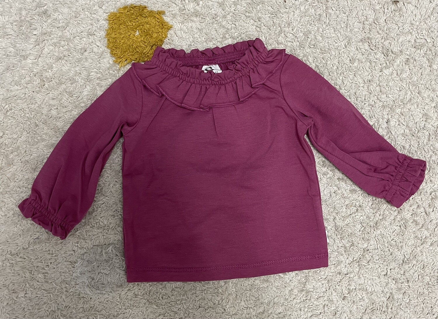 Longsleeve Cozy me frill Berry musli