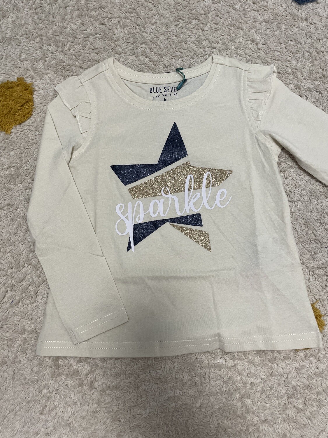 Blue Seven longsleeve ster, Maat: 92, Kleur: Beige