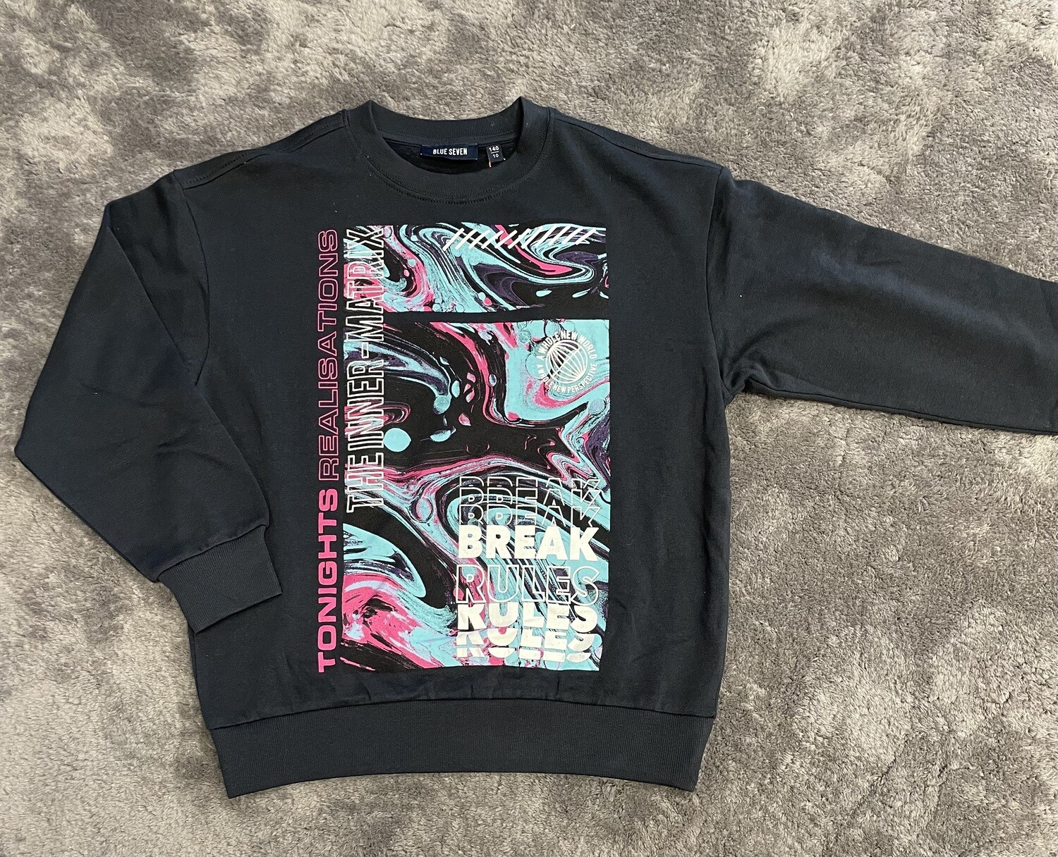 Blue Seven sweater Break Rules Navy
