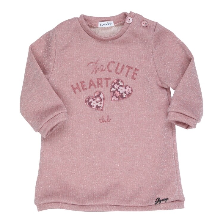 Gymp Sweaterdress Glennie Glitter Cassis