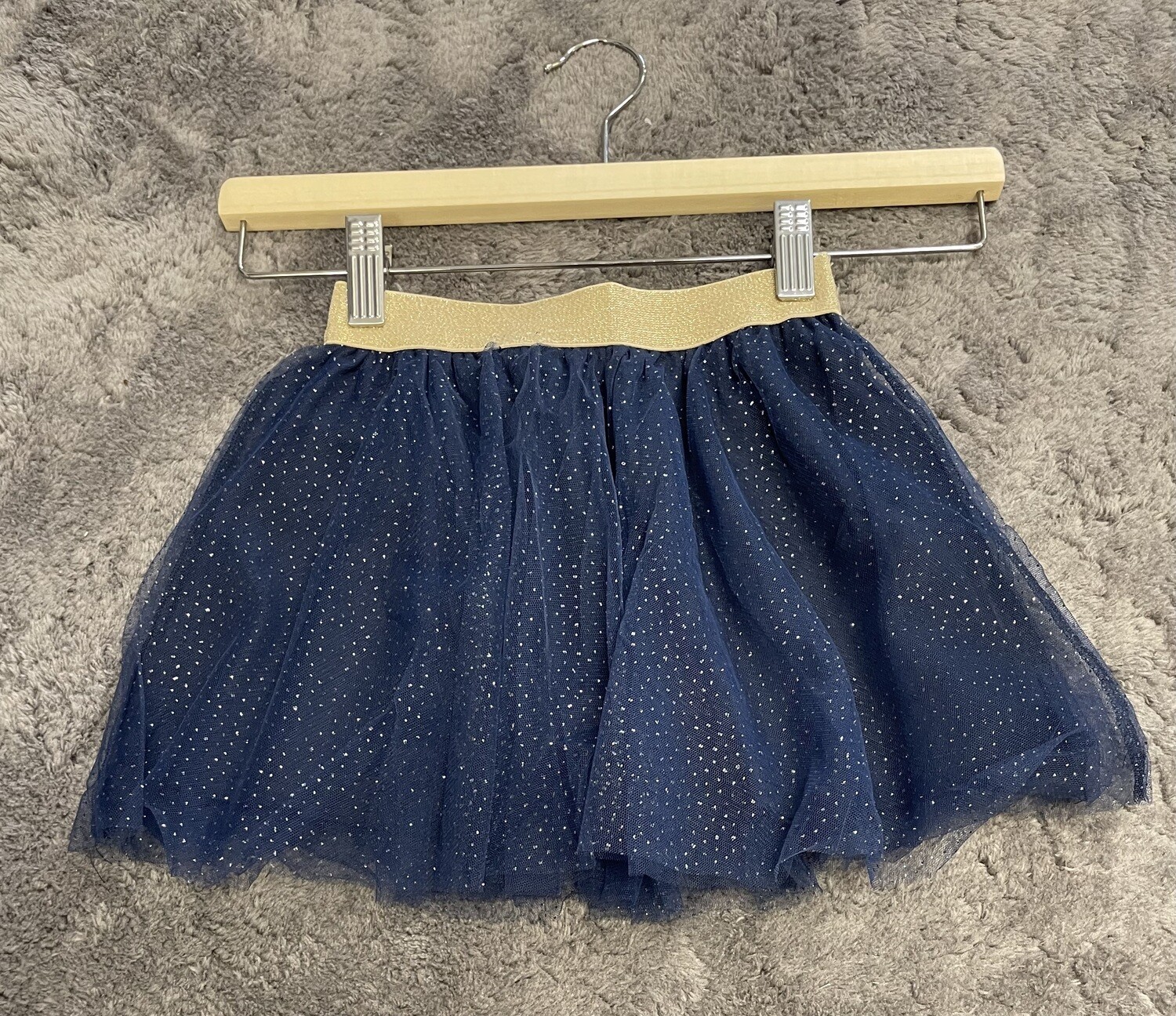Blue Seven rokje met tulle en glitter navy