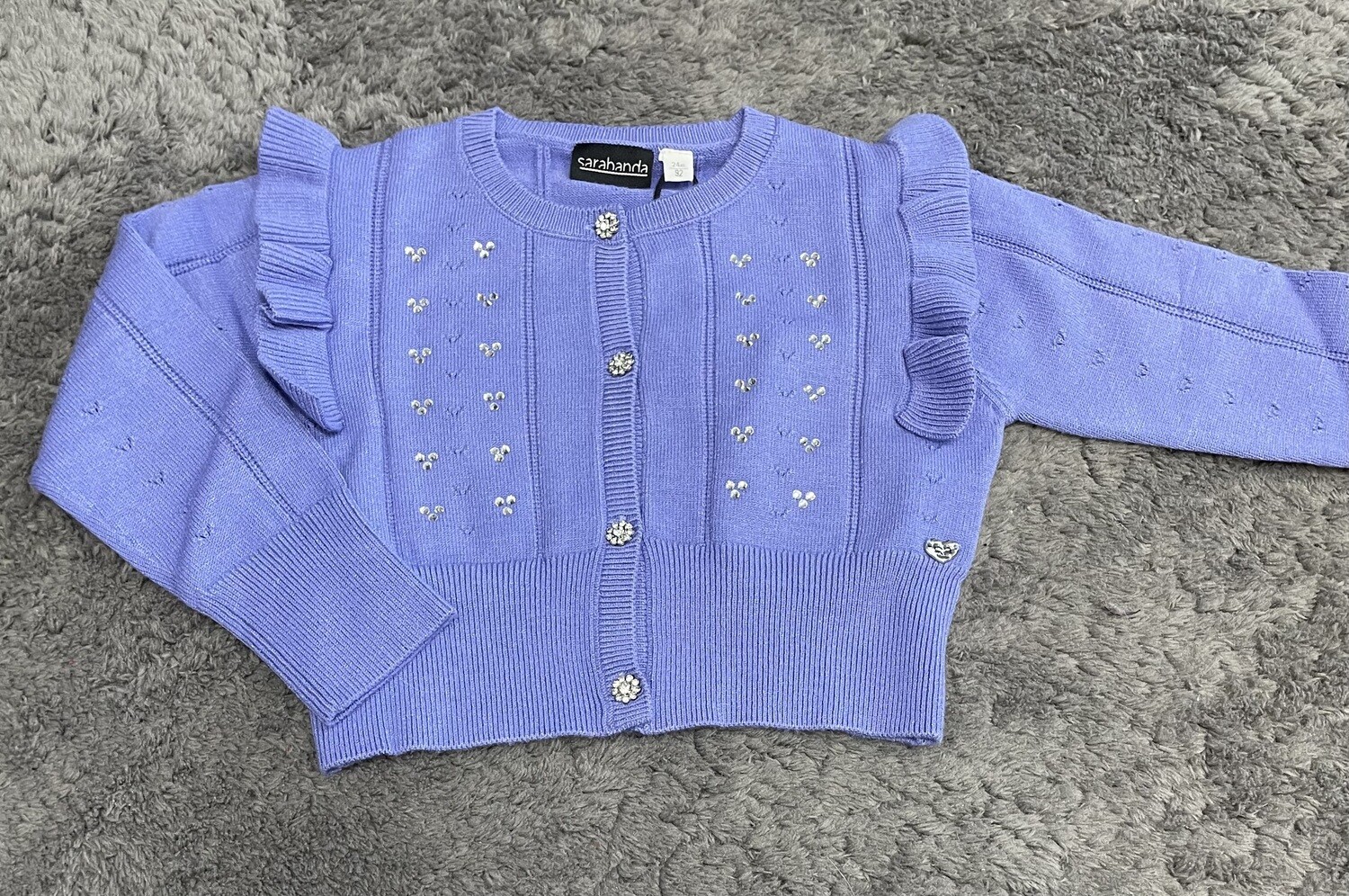 Sarabanda Cardigan Violet Strass