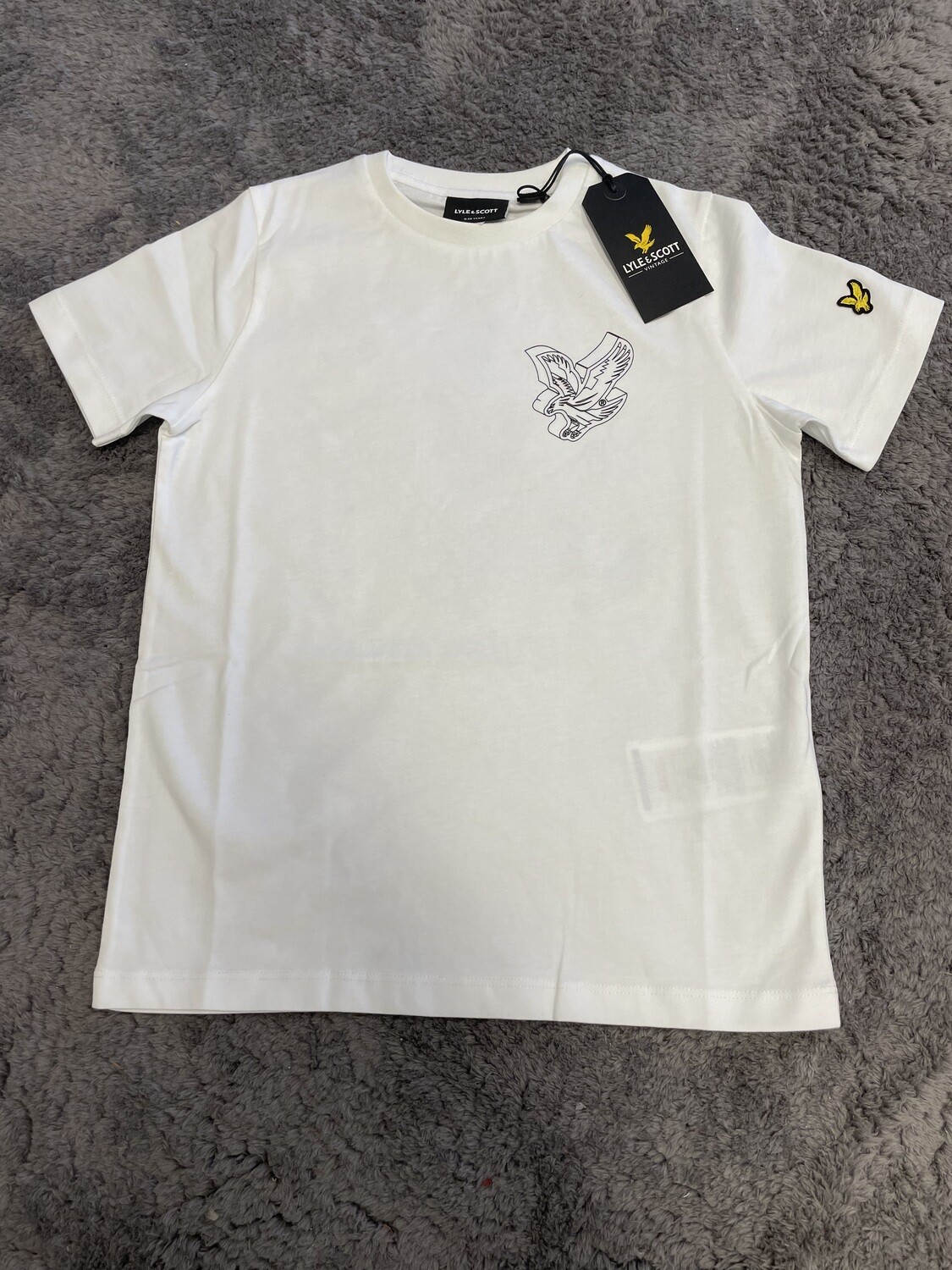 Lyle and Scott T-shirt Backprint White