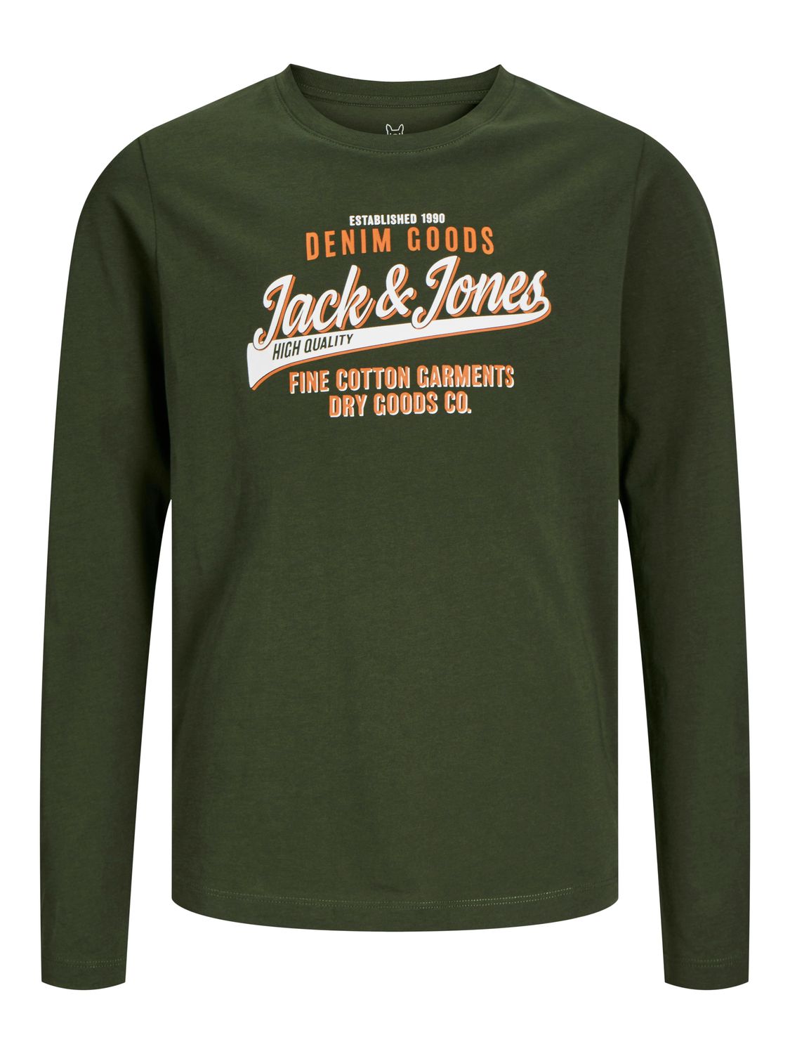 Jack&amp;Jones longsleeve logo kombu green