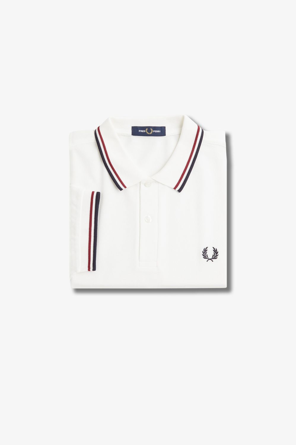 Fred Perry white/red Polo