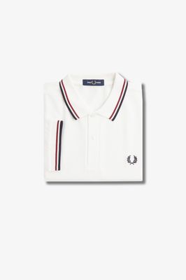 Fred Perry white/red Polo