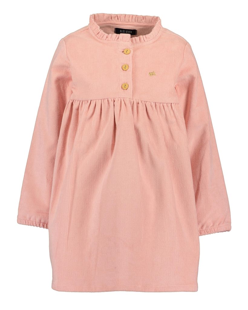 Blue Seven fluweel roze kleedje
