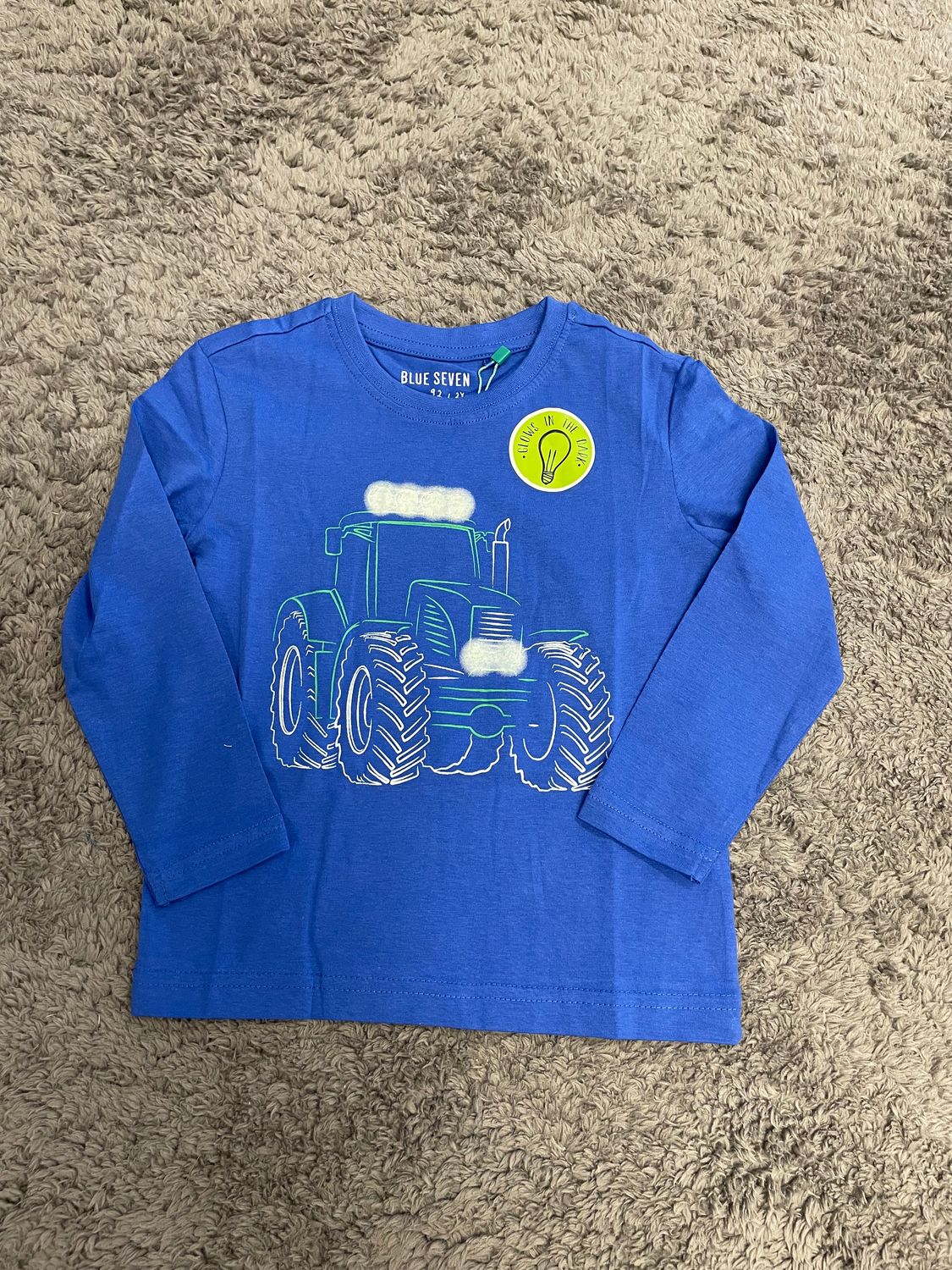 Blue Seven Longsleeve Tractor Blauw