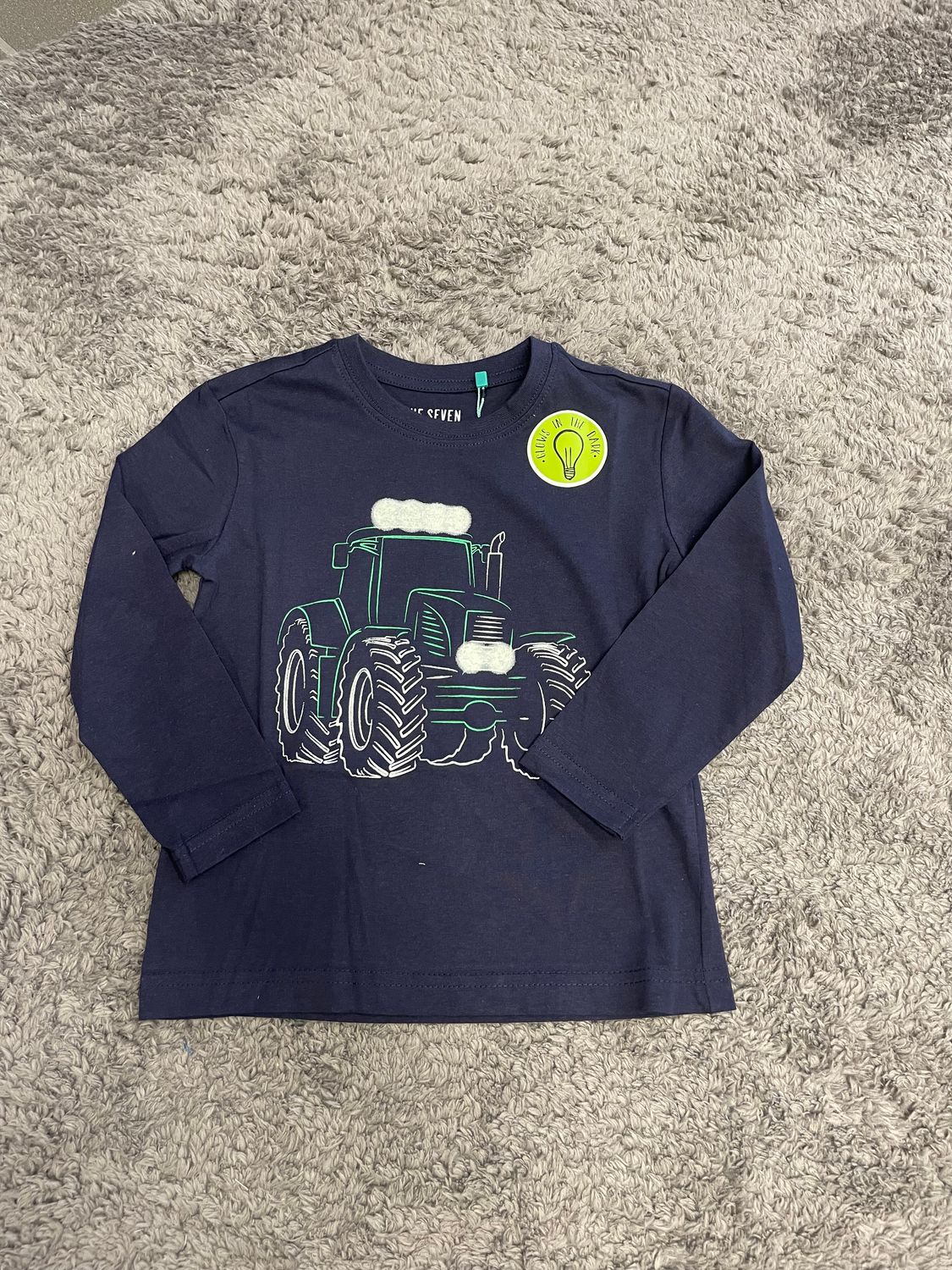Blue Seven Longsleeve Tractor Donkerblauw