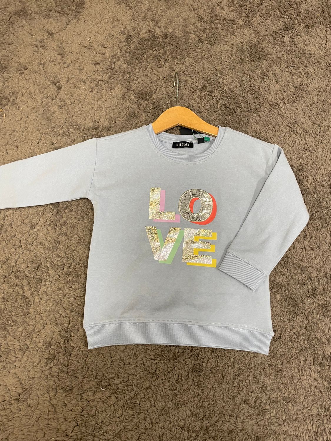 Blue Seven Sweater Love Blauw