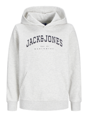 Jack&amp;Jones Hoodie logo grey melange