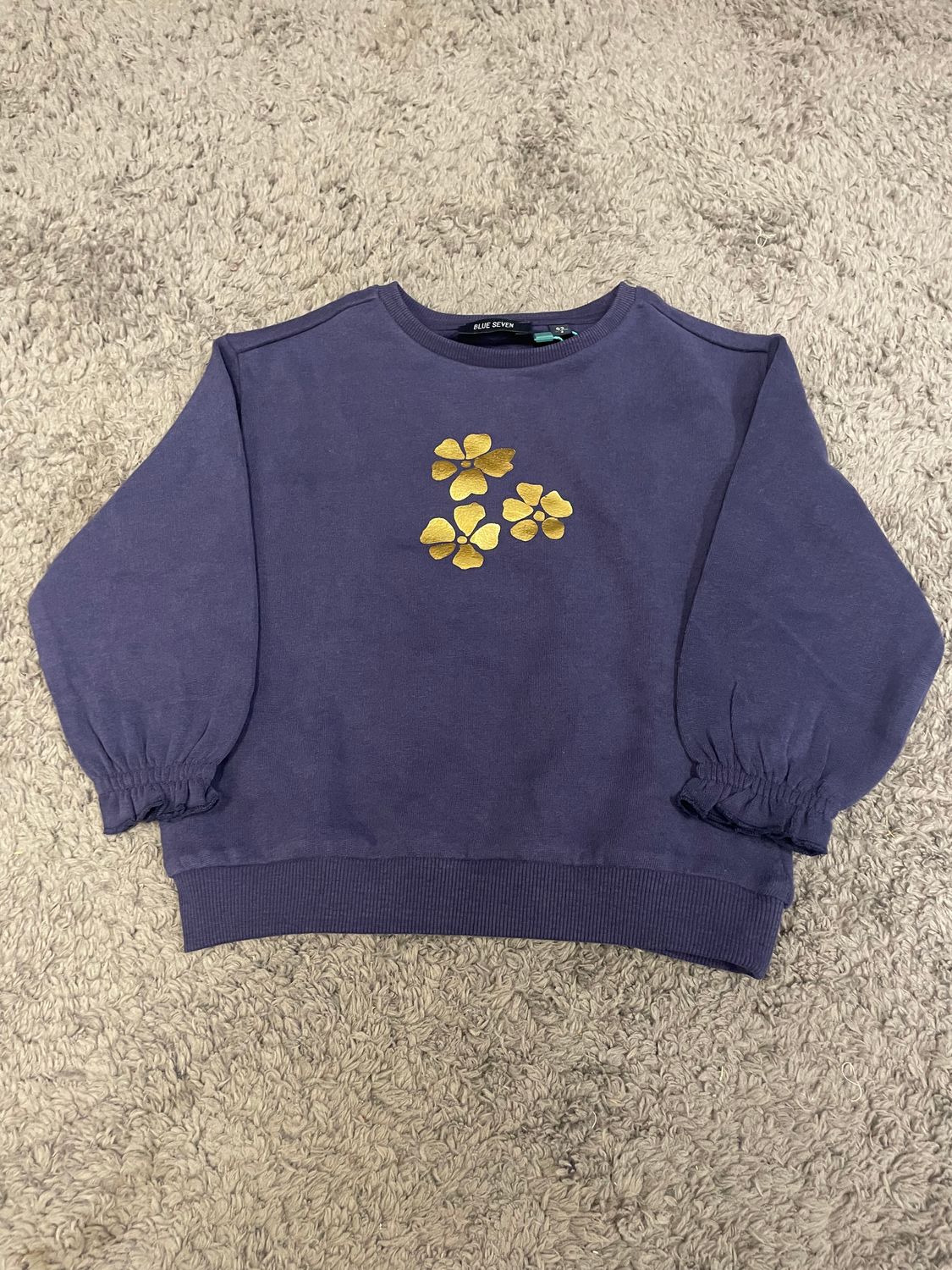Blue Seven Sweater blauw bloem