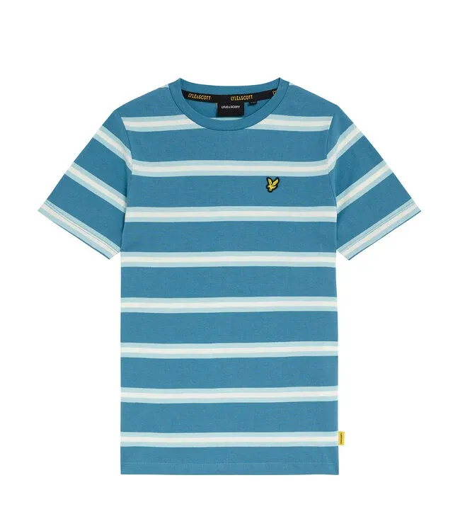 Lyle&amp;Scott T shirt Stripe Blue Storm
