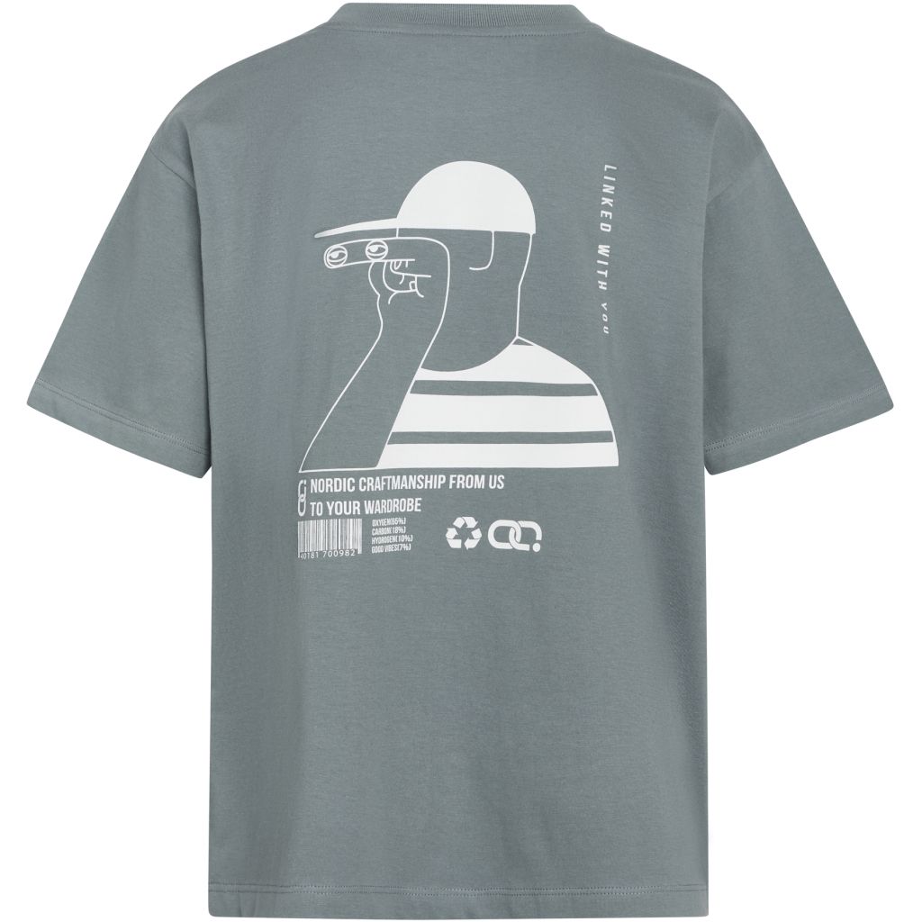 Grunt tee Backprint Mirage Blue